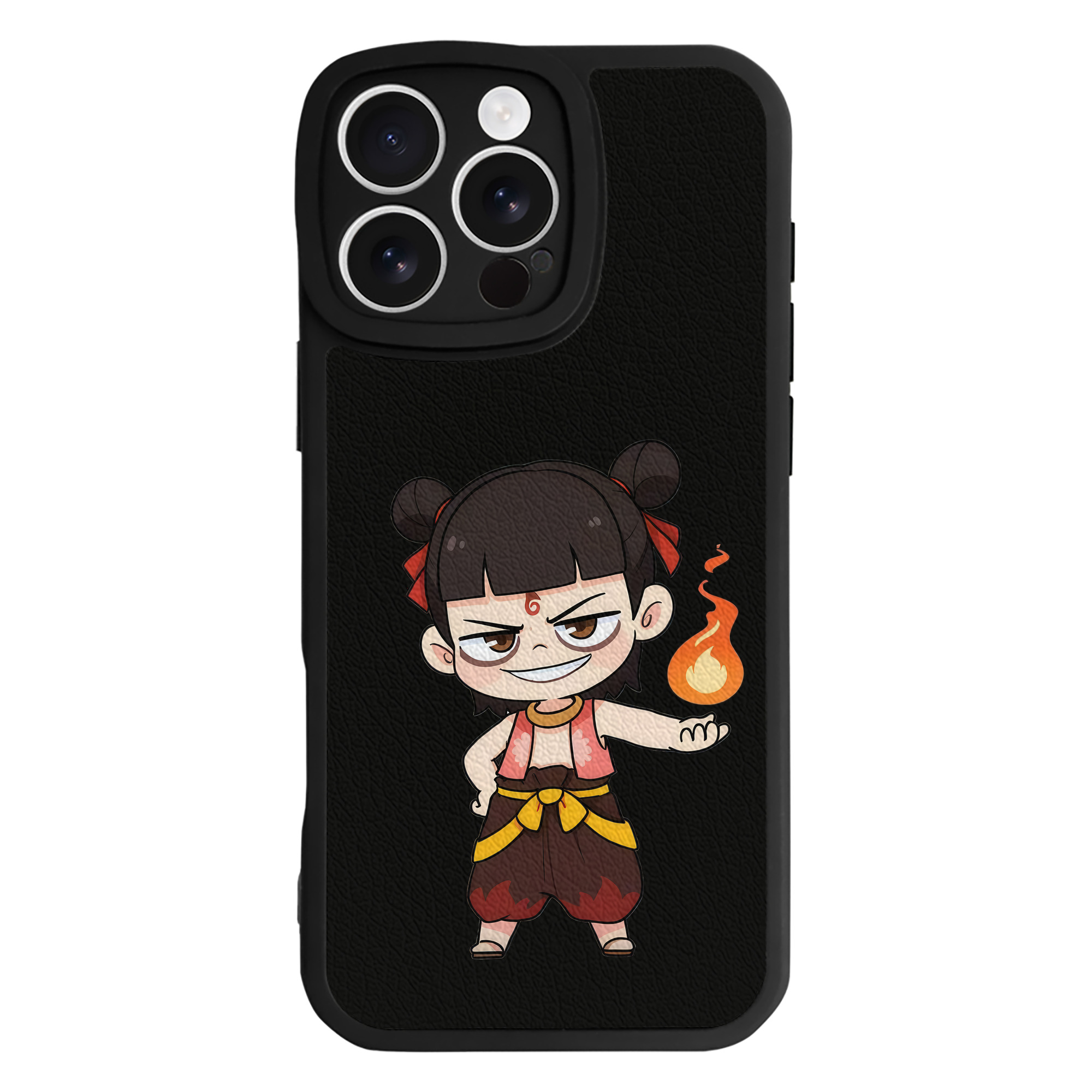 （画像用） Ne Zha 2 ナタ 魔童の大暴れ 【iPhone 16シリーズ対応】シリコンスマホケース（レザー調） 材質：シリコン
